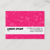 Textielband - Frambozensaus Visitekaartje (Achterkant)