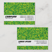 Textielband - Groene indruk Visitekaartje (Voorkant / Achterkant)