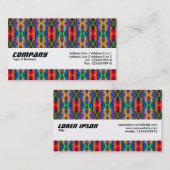 Textielband - Inter-Galactisch Tartan Visitekaartje (Voorkant / Achterkant)