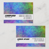 Textielband - kleurrijk zeebed II Visitekaartje (Voorkant / Achterkant)