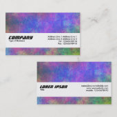 Textielband - kleurrijk zeebed visitekaartje (Voorkant / Achterkant)