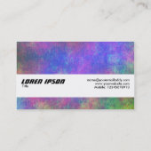 Textielband - kleurrijk zeebed visitekaartje (Achterkant)