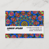 Textielband - overvloedige vruchten visitekaartje (Achterkant)