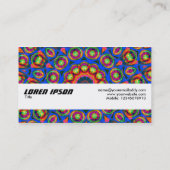 Textielband - overvloedige vruchten visitekaartje (Achterkant)