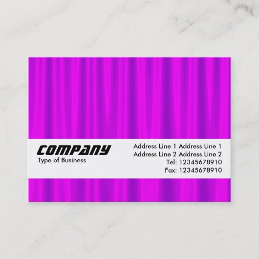 Textielband - Paarse satin Visitekaartje (Voorkant)