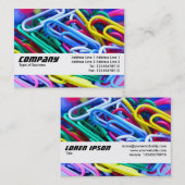 Textielband - Project Paperclip Visitekaartje (Voorkant / Achterkant)