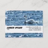 Textielband - Swan Visitekaartje (Achterkant)