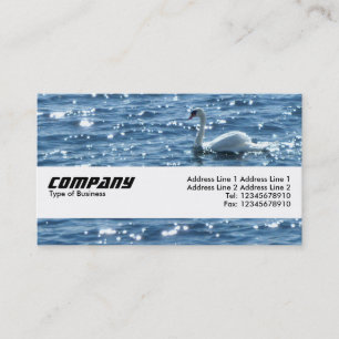 Textielband - Swan Visitekaartje
