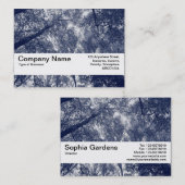 Textielband V2 - Blauw najaar Visitekaartje (Voorkant / Achterkant)
