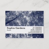 Textielband V2 - Blauw najaar Visitekaartje (Achterkant)