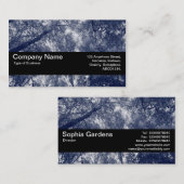 Textielband V2 - Blauw najaar Visitekaartje (Voorkant / Achterkant)
