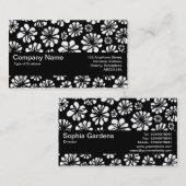 Textielband V2 - Bloemen Visitekaartje (Voorkant / Achterkant)