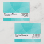 Textielband V2 - Cyaancurven Visitekaartje (Voorkant / Achterkant)