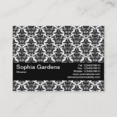 Textielband V2 - Damaspatroon Visitekaartje (Achterkant)