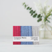 Textielband V2 - Donkere thread Visitekaartje (Staand voorkant)