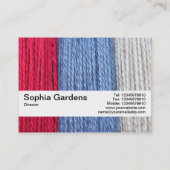 Textielband V2 - Donkere thread Visitekaartje (Achterkant)