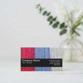 Textielband V2 - Donkere thread Visitekaartje (Staand voorkant)