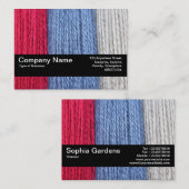 Textielband V2 - Donkere thread Visitekaartje (Voorkant / Achterkant)