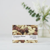 Textielband V2 - Gemengde noten Visitekaartje (Staand voorkant)