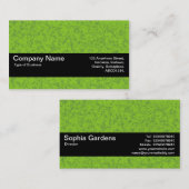 Textielband V2 - Groene marmer Visitekaartje (Voorkant / Achterkant)