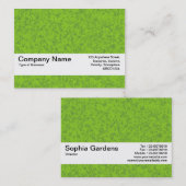 Textielband V2 - Groene marmer Visitekaartje (Voorkant / Achterkant)