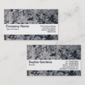 Textielband V2 - Grunge Flowers Visitekaartje (Voorkant / Achterkant)