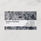 Textielband V2 - Grunge Flowers Visitekaartje (Achterkant)