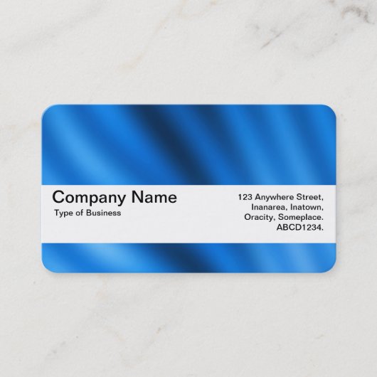 Textielband V2 — indigogradiënt Visitekaartje (Voorkant)