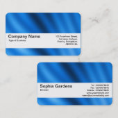 Textielband V2 — indigogradiënt Visitekaartje (Voorkant / Achterkant)