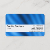 Textielband V2 — indigogradiënt Visitekaartje (Achterkant)