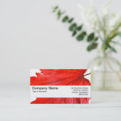 Textielband V2 - Japans leder Visitekaartje (Staand voorkant)