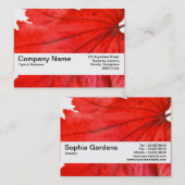 Textielband V2 - Japans leder Visitekaartje (Voorkant / Achterkant)