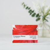 Textielband V2 - Japans leder Visitekaartje (Staand voorkant)