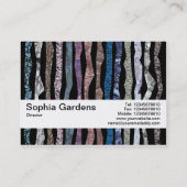 Textielband V2 - minerale strepen Visitekaartje (Achterkant)