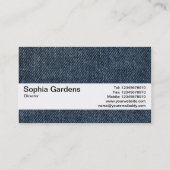 Textielband V2 - Oude blauwe jans Visitekaartje (Achterkant)