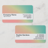 Textielband V2 - Verloop Y,M,B,R, donkerder bedrij Visitekaartje (Voorkant / Achterkant)