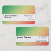 Textielband V2 — Verloopgradiënt Grn, Yellw, Red Visitekaartje (Voorkant / Achterkant)