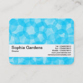 Textielband V2 - Waterverf spots - Sky Blue Visitekaartje (Achterkant)