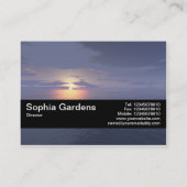 Textielband V2 - Zonnestijging/Zonnebrand Visitekaartje (Achterkant)