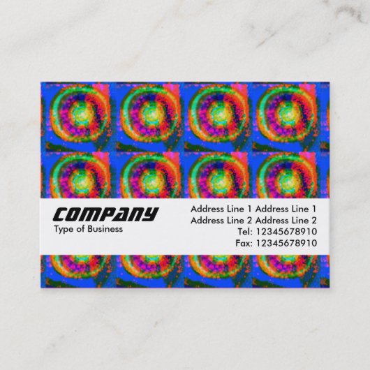 Textielband - ze zeggen dat de zon zingt visitekaartje (Voorkant)