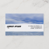 Textielband - Zee en hemel Visitekaartje (Achterkant)