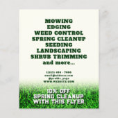 Textielbekleding van grassen voor grassen flyer (Achterkant)