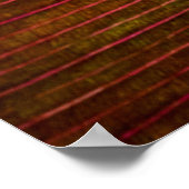 Textielblad natuur botany macro poster (Hoek)