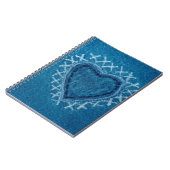 Textieldoek van verbindingsjeans notitieboek (Linkerzijde)