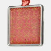 Textielfragment, 14e/15e eeuw metalen ornament (Links)
