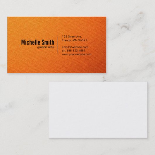 Textielgradiënt Visitekaartje (Voorkant / Achterkant)