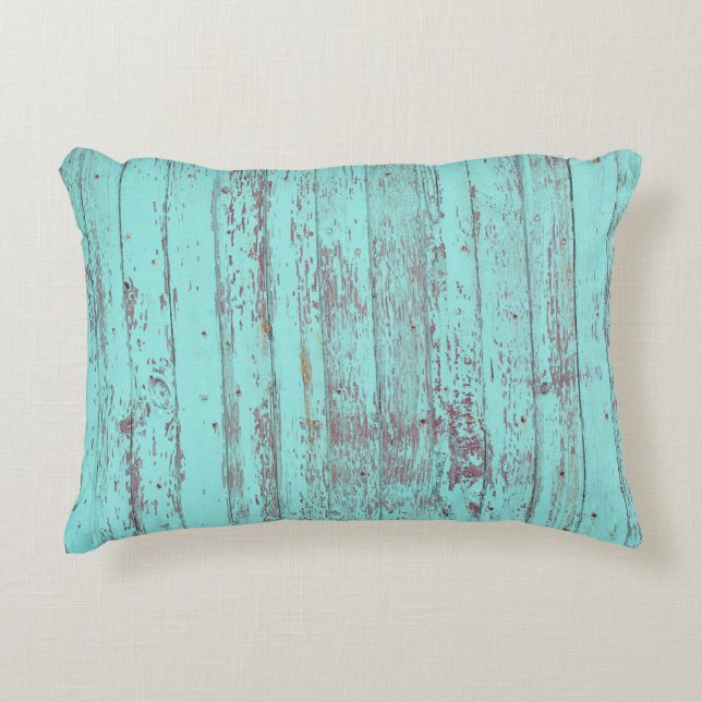 Textielhoutkap aqua background accent kussen (Voorkant)