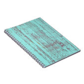 Textielhoutkap aqua background notitieboek (Rechterzijde)
