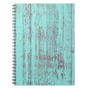 Textielhoutkap aqua background notitieboek