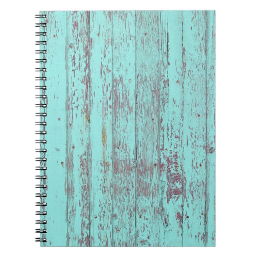 Textielhoutkap aqua background notitieboek (Voorkant)